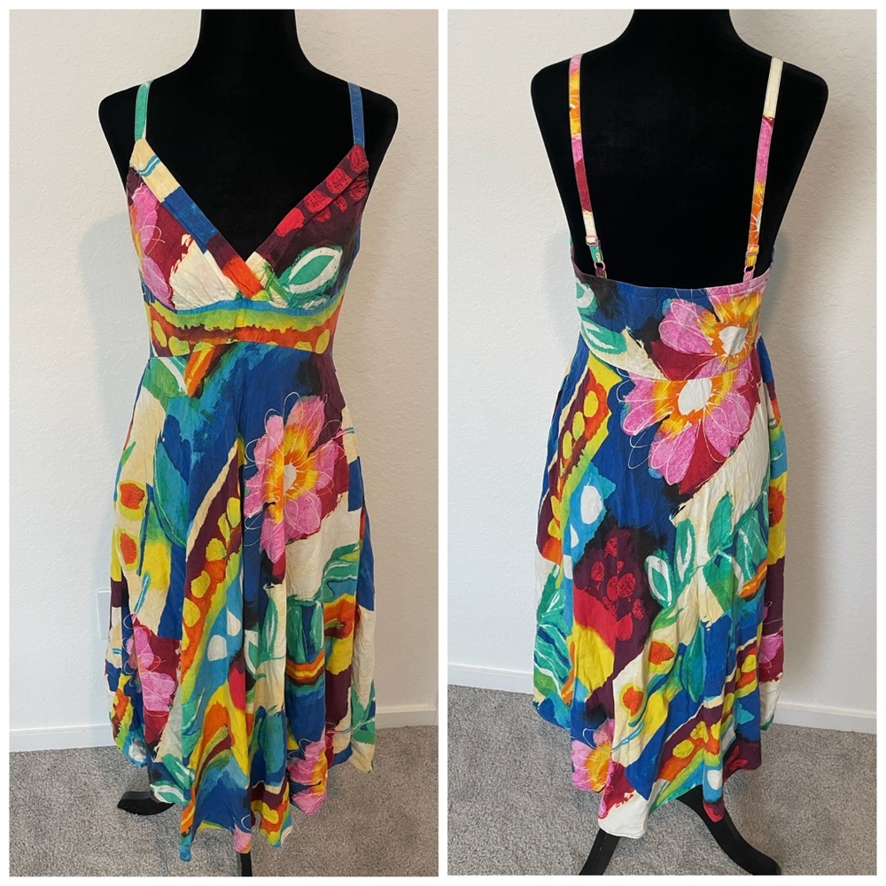 Jams World Vintage 90s Floral Print Dress Size XSmall